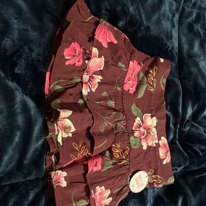 Girls justice size 8 floral skirt
